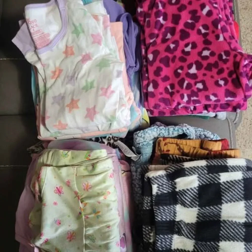 Large Lot of Girls Pajamas